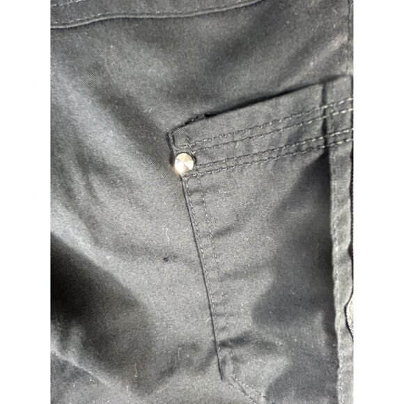 Purple Label Yoga by Healing Hands Pants Black Women's XST Stretch Scrubs Cargo - Picture 4 of 14